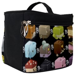 Glitch Glitchen Npc Cubimals Pattern Make Up Travel Bag (big) by WetdryvacsLair
