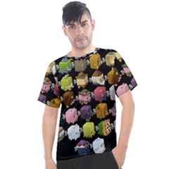 Glitch Glitchen Npc Cubimals Pattern Men s Sport Top by WetdryvacsLair