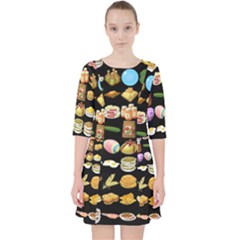 Glitch Glitchen Food Pattern One Pocket Dress by WetdryvacsLair