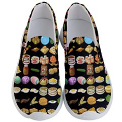 Glitch Glitchen Food Pattern One Men s Lightweight Slip Ons by WetdryvacsLair