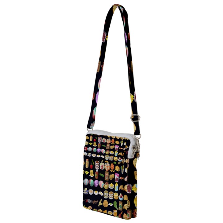 Glitch Glitchen Food Pattern One Multi Function Travel Bag