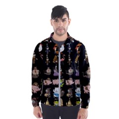 Glitch Glitchen Npc Animals And Characters Pattern Men s Windbreaker by WetdryvacsLair