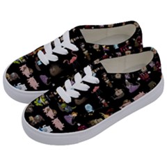 Glitch Glitchen Npc Animals And Characters Pattern Kids  Classic Low Top Sneakers by WetdryvacsLair