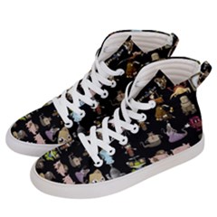 Glitch Glitchen Npc Animals And Characters Pattern Men s Hi-top Skate Sneakers by WetdryvacsLair