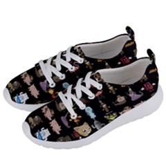 Glitch Glitchen Npc Animals And Characters Pattern Women s Lightweight Sports Shoes