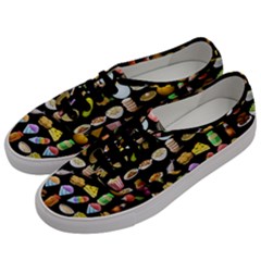 Glitch Glitchen Food Pattern Two Men s Classic Low Top Sneakers by WetdryvacsLair
