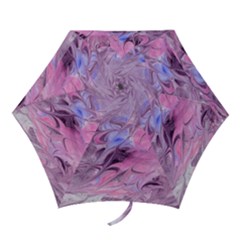 Flowing Marbling Patterns Mini Folding Umbrellas by kaleidomarblingart