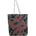 Tropical Style Floral Motif Print Pattern Full Print Rope Handle Tote (Large) View2