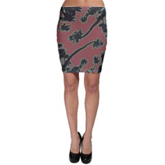 Tropical Style Floral Motif Print Pattern Bodycon Skirt by dflcprintsclothing