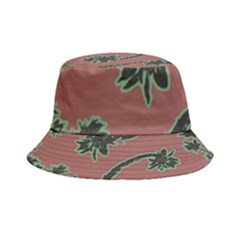 Tropical Style Floral Motif Print Pattern Inside Out Bucket Hat by dflcprintsclothing