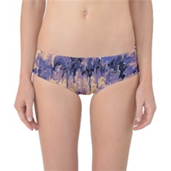 Yellow And Purple Abstract Classic Bikini Bottoms by Dazzleway