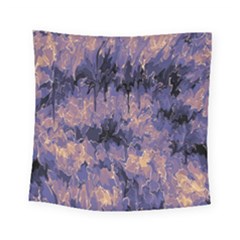 Purple And Yellow Abstract Square Tapestry (small) by Dazzleway