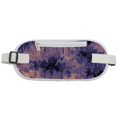 Purple And Yellow Abstract Rounded Waist Pouch by Dazzleway