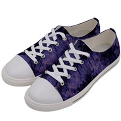 Purple And Yellow Abstract Women s Low Top Canvas Sneakers by Dazzleway