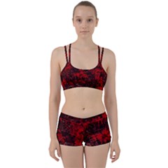 Red Abstract Perfect Fit Gym Set