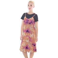 Yellow And Pink Abstract Camis Fishtail Dress by Dazzleway