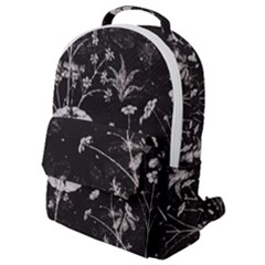 Dark Floral Artwork Flap Pocket Backpack (small) by dflcprintsclothing