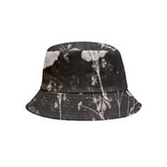 Dark Floral Artwork Inside Out Bucket Hat (kids)