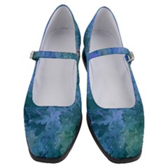 Lilac And Green Abstract Women s Mary Jane Shoes by Dazzleway