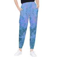 Lilac And Green Abstract Tapered Pants