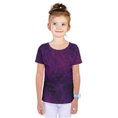 Red And Purple Abstract Kids  One Piece Tee