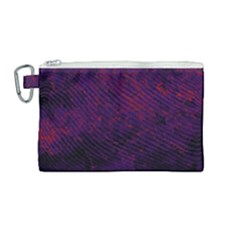 Red And Purple Abstract Canvas Cosmetic Bag (medium) by Dazzleway