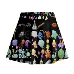 Glitch Glitchen Misc Two Mini Flare Skirt by WetdryvacsLair