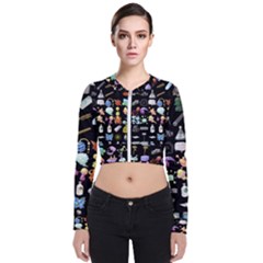 Glitch Glitchen Misc Two Long Sleeve Zip Up Bomber Jacket by WetdryvacsLair