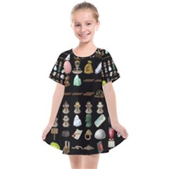 Glitch Glitchen Misc Three Kids  Smock Dress by WetdryvacsLair