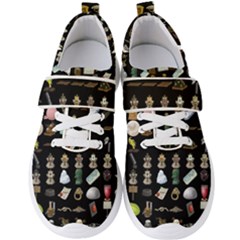 Glitch Glitchen Misc Three Men s Velcro Strap Shoes by WetdryvacsLair