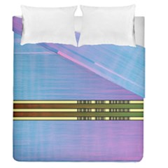 Glitched Vaporwave Hack The Planet Duvet Cover Double Side (queen Size) by WetdryvacsLair
