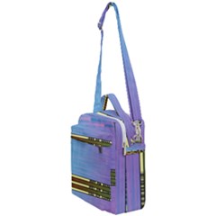 Glitched Vaporwave Hack The Planet Crossbody Day Bag