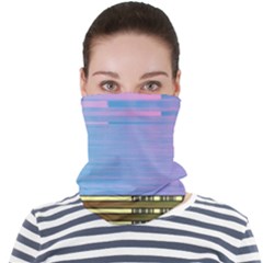 Glitched Vaporwave Hack The Planet Face Seamless Bandana (adult) by WetdryvacsLair