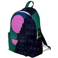 Vaporwave Old Moon Over Nyc The Plain Backpack by WetdryvacsLair