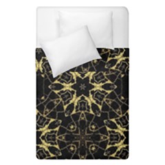 Black and gold pattern Duvet Cover Double Side (Single Size)
