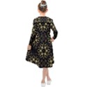 Black and gold pattern Kids  Midi Sailor Dress View2