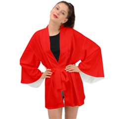 Red Long Sleeve Kimono by grafikamaria