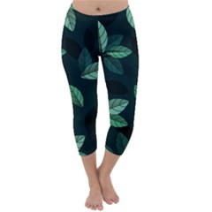 Foliage Capri Winter Leggings 