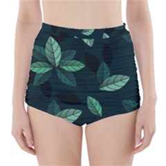 Foliage High-Waisted Bikini Bottoms