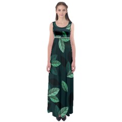 Foliage Empire Waist Maxi Dress