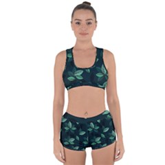 Foliage Racerback Boyleg Bikini Set