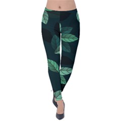 Foliage Velvet Leggings