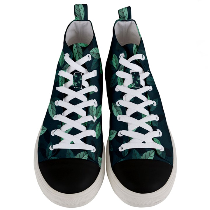 Foliage Men s Mid-Top Canvas Sneakers