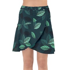 Foliage Wrap Front Skirt