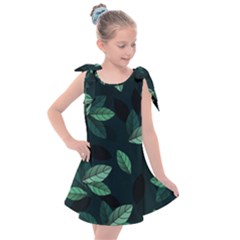 Foliage Kids  Tie Up Tunic Dress