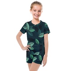 Foliage Kids  Mesh Tee and Shorts Set