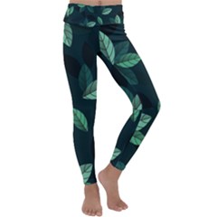 Foliage Kids  Lightweight Velour Classic Yoga Leggings