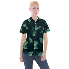 Foliage Women s Short Sleeve Pocket Shirt