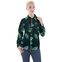 Foliage Women s Long Sleeve Pocket Shirt