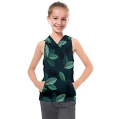 Foliage Kids  Sleeveless Hoodie